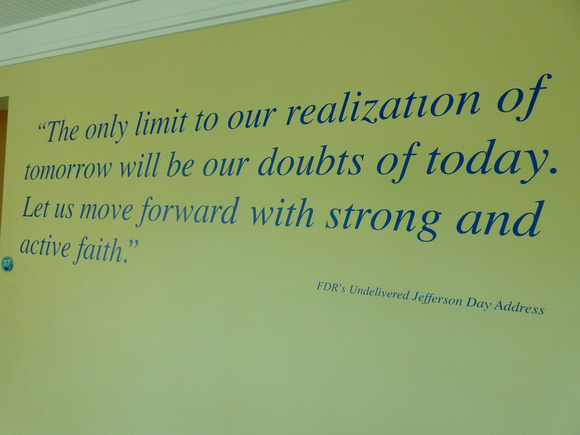 The famous line from his undelivered Jefferson Day (Thomas Jefferson) address