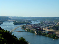 The Ohio River, looking downriver
